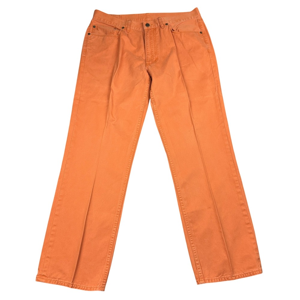 Polo Ralph Lauren Mens 36x30 Burnt Orange Cotton Twill 650 Straight Leg Pants - Picture 2 of 10